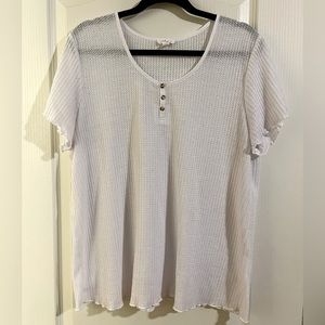 👚 Tribal Jeans Casual White Short Sleeve Top